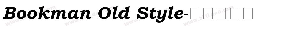 Bookman Old Style字体转换